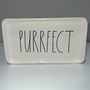 NEW RAE DUNN "purrfect" snack plate